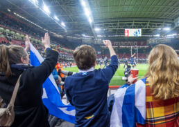 Scotland Rugby Fans Principality Stadium Cardiff