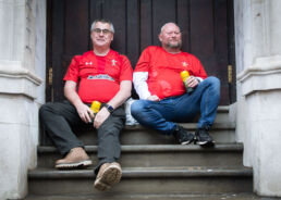 Rugby fans from Wales