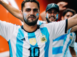 Rugby fans from Argentina