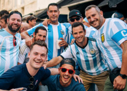 Argentina Rugby Fans Vieux Port Marseille France
