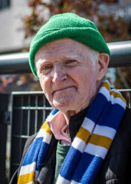 Elderly Leinster Rugby Fan