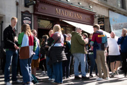 Harlequins rugby fans Madigans Dublin
